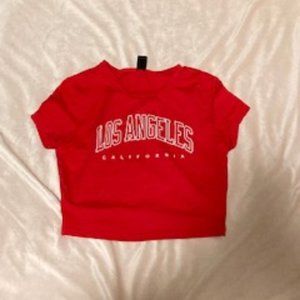 los angeles crop top